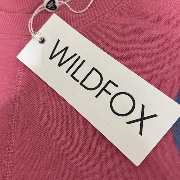 Wildfox Hot Tub Club Sweatshirt NWT bubblegum pink and blue graphics size Large - Picture 9 of 12